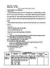 Giáo án Hóa học 8 - Tiết 70 Kiểm tra học kỳ II - Năm học 2018-2019